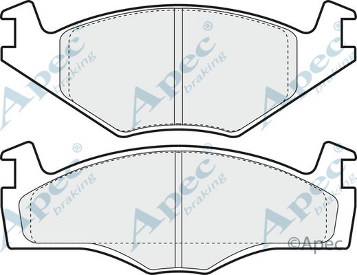 APEC BRAKING stabdžių trinkelių rinkinys, diskinis stabdys PAD855